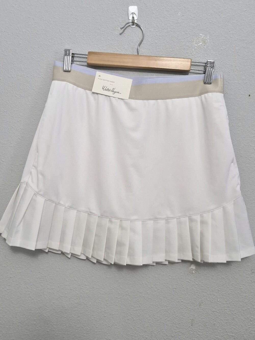 Lady Hagen White Pleated Bottom Golf Tennis Activewear Skorts Medium